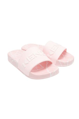 Kenzo Kids klapki dziecięce kolor różowy