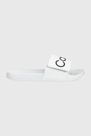 Calvin Klein klapki męskie kolor biały