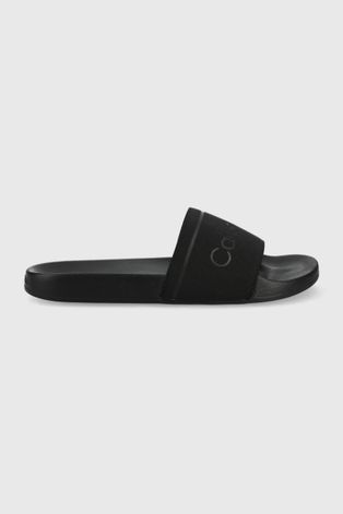 Pantofle Calvin Klein pánské, černá barva