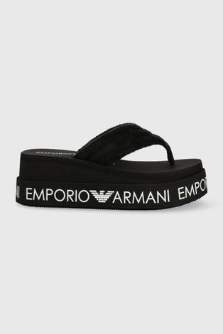 Σαγιονάρες Emporio Armani Underwear χρώμα: μαύρο