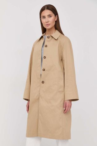 Παλτό Victoria Beckham χρώμα: μπεζ,