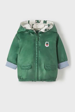 Детская двусторонняя куртка Mayoral Newborn цвет зелёный