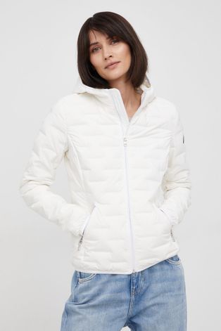 Пухова куртка Colmar жіноча колір білий перехідна