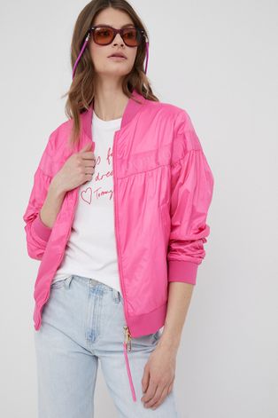 Куртка Joop! жіноча колір рожевий перехідна