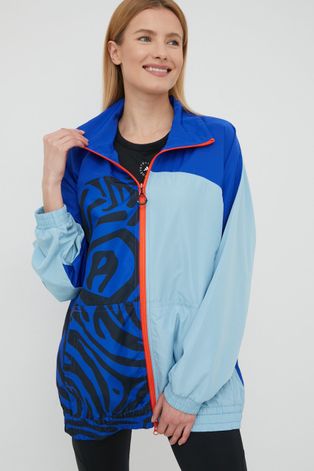 Спортивна куртка adidas by Stella McCartney колір бірюзовий перехідна oversize