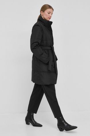 Пухова куртка Bruuns Bazaar Lipa жіноча колір чорний зимова