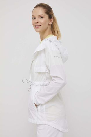 Columbia kurtka outdoorowa Punchbowl kolor biały przejściowa