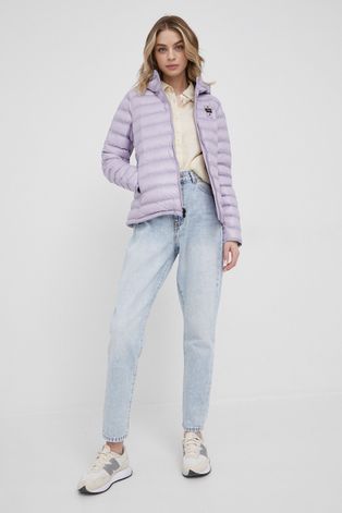 Куртка Blauer жіноча колір фіолетовий перехідна