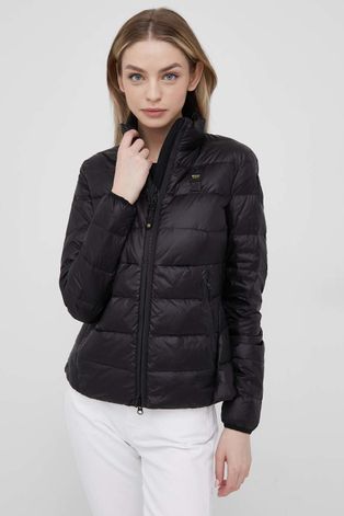 Pernata jakna Blauer za žene, boja: crna, za prijelazno razdoblje
