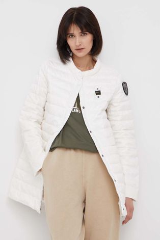 Pernata jakna Blauer za žene, boja: bijela, za prijelazno razdoblje