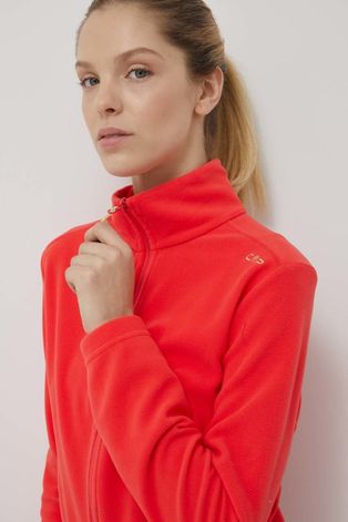 Спортен суичър CMP дамска в червено с изчистен дизайн