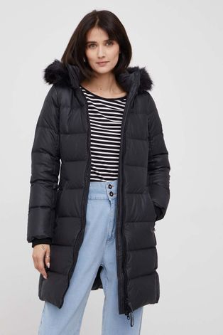 Пуховая куртка Calvin Klein женская цвет чёрный зимняя