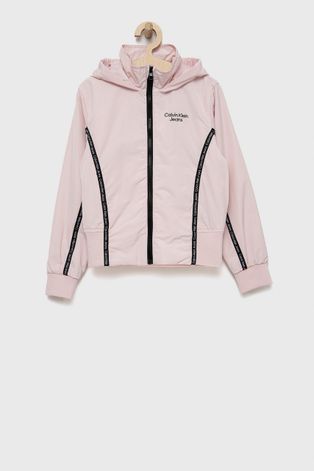 Детская куртка Calvin Klein Jeans цвет розовый