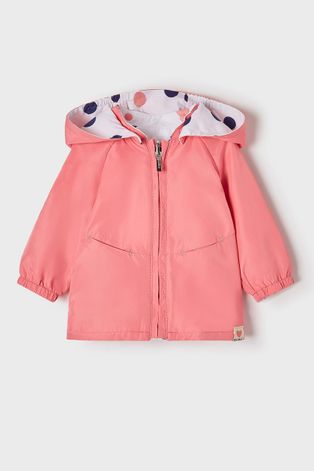 Dětská oboustranná bunda Mayoral Newborn růžová barva
