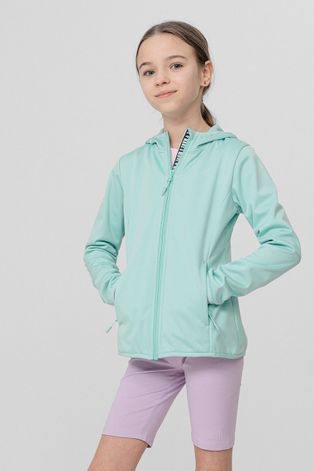 Дитяча куртка 4F колір бірюзовий