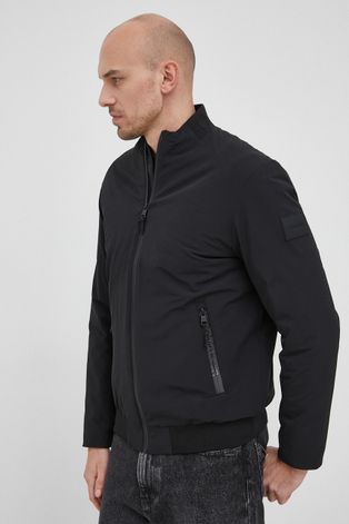 Куртка-бомбер Calvin Klein чоловічий колір чорний перехідна