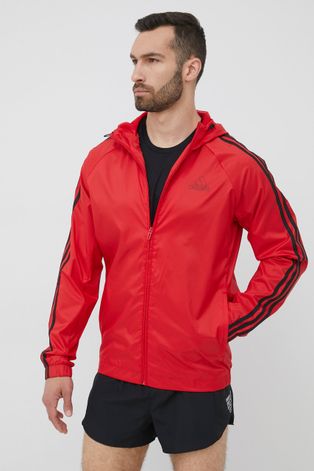 adidas kurtka męska kolor czerwony przejściowa