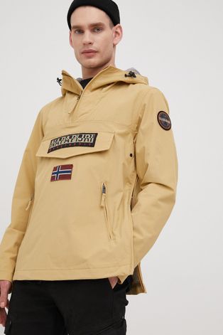 Куртка Napapijri чоловіча колір бежевий перехідна