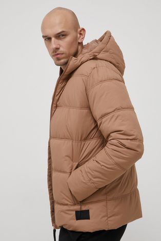 Outhorn rövid kabát férfi, barna, téli