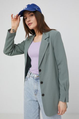 Пиджак Vero Moda цвет зелёный однобортный однотонная