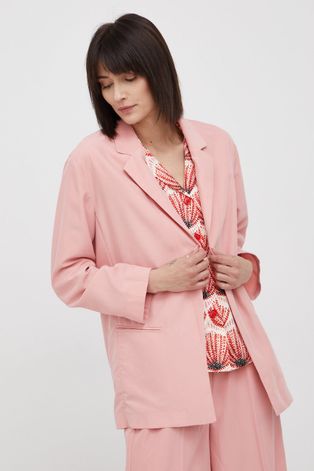 Σακάκι Sisley χρώμα: ροζ,