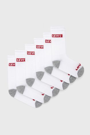 Дитячі шкарпетки Levi's колір білий