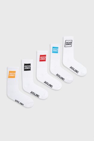 Παιδικές κάλτσες Jack & Jones χρώμα: άσπρο