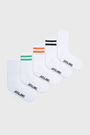Παιδικές κάλτσες Jack & Jones χρώμα: άσπρο