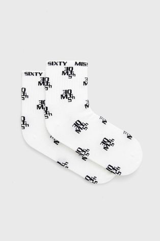 Čarape Miss Sixty za žene, boja: bijela