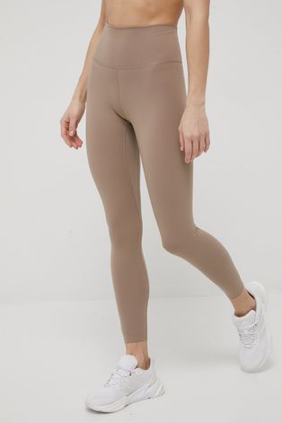 adidas Performance edzős legging Yoga Luxe Studio barna, női, sima