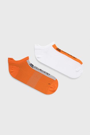 Чорапи adidas by Stella McCartney дамски в оранжево