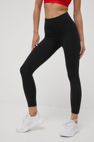 adidas Performance leggins de antrenament Optime femei, culoarea negru, neted
