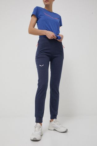 Спортивные штаны Salewa Fanes женские цвет синий меланж