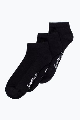 Ponožky Hype (3-pak) dámske, čierna farba