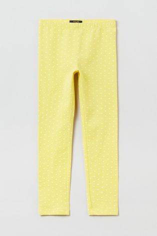 Дитячі легінси OVS колір жовтий візерунок