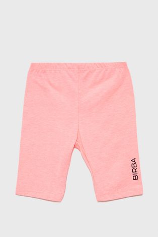 Birba&Trybeyond legginsy dziecięce kolor różowy z nadrukiem