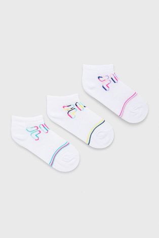 Παιδικές κάλτσες Fila χρώμα: άσπρο