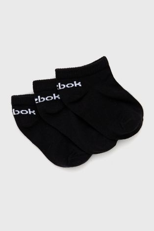 Дитячі шкарпетки Reebok (3-pack) колір чорний