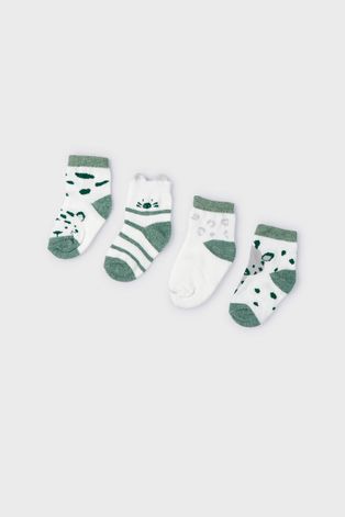 Дитячі шкарпетки Mayoral Newborn 4-pack колір зелений