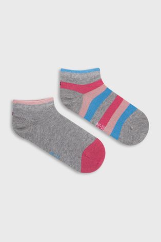 Dětské ponožky Tommy Hilfiger šedá barva