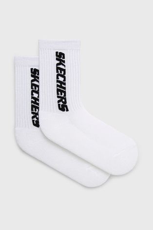 Παιδικές κάλτσες Skechers χρώμα: άσπρο