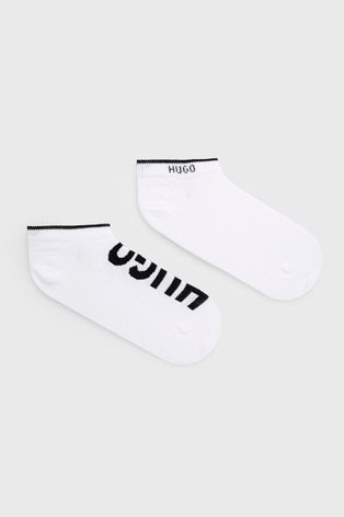 Κάλτσες HUGO ανδρικός, χρώμα: άσπρο