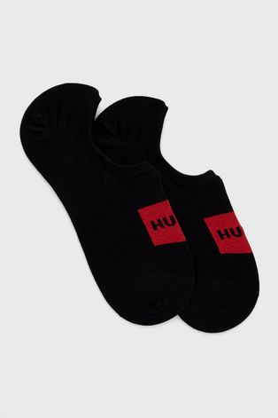 Čarape HUGO za muškarce, boja: crna