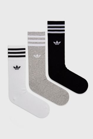 Шкарпетки adidas Originals (3-pack) колір білий