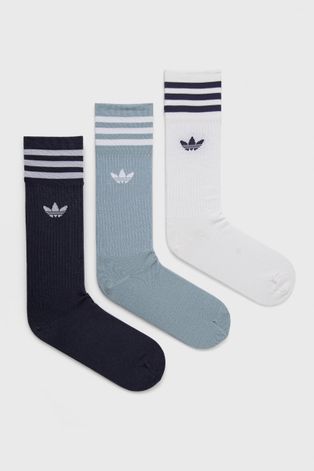 Чорапи adidas Originals (3 чифта) в бяло