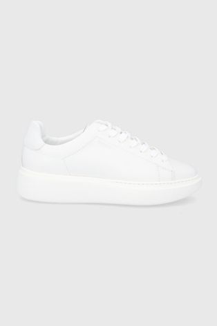 Kožne cipele Boss boja: bijela