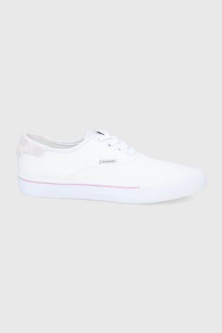 Πάνινα παπούτσια Coach γυναικεία, χρώμα: άσπρο
