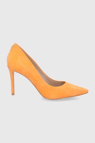 Замшевые туфли Guess цвет оранжевый