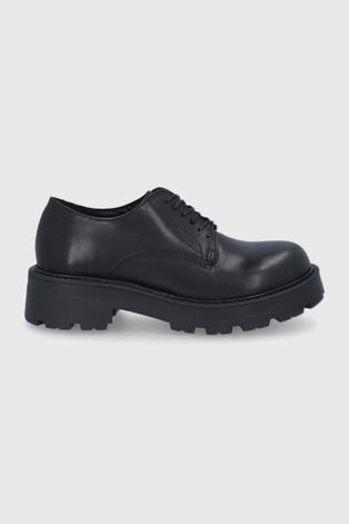 Vagabond pantofi de piele Cosmo 2.0 femei, culoarea negru, cu platforma