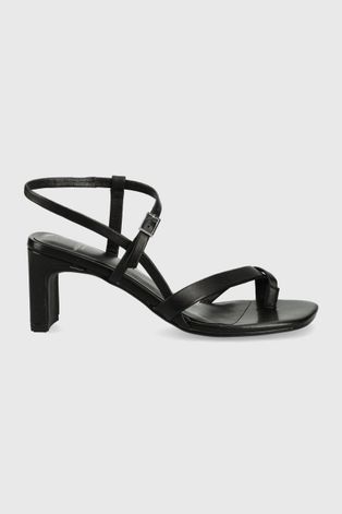 Vagabond sandale de piele Luisa culoarea negru